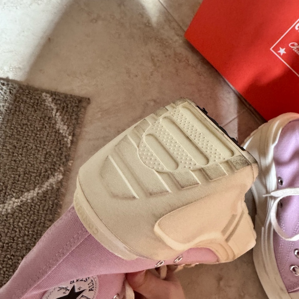 Converse Women's Lilac High-Top Platform Sneakers - Picture 8 of 12